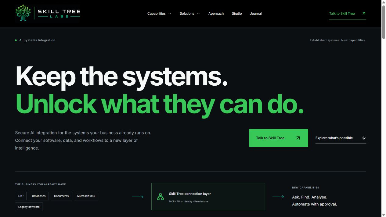 Skill Tree Labs website presentation